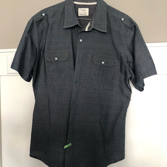 PD&C Other - Men’s Dark Denim Chambray Dress Shirt